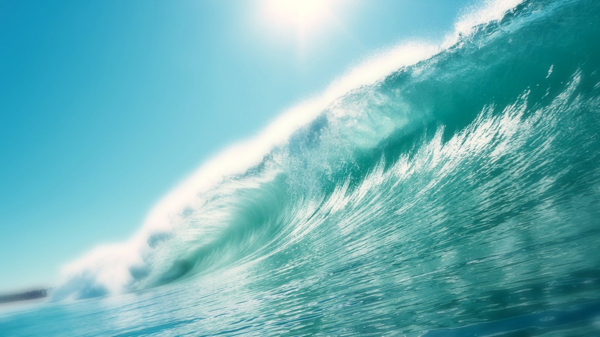 موج-آبی-فیروزه ای-ساحل-دریا-اقیانوس و دریا
